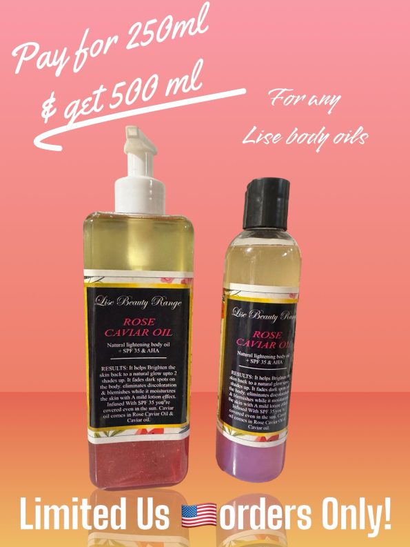 Caviar body oil 250ml - Image 2
