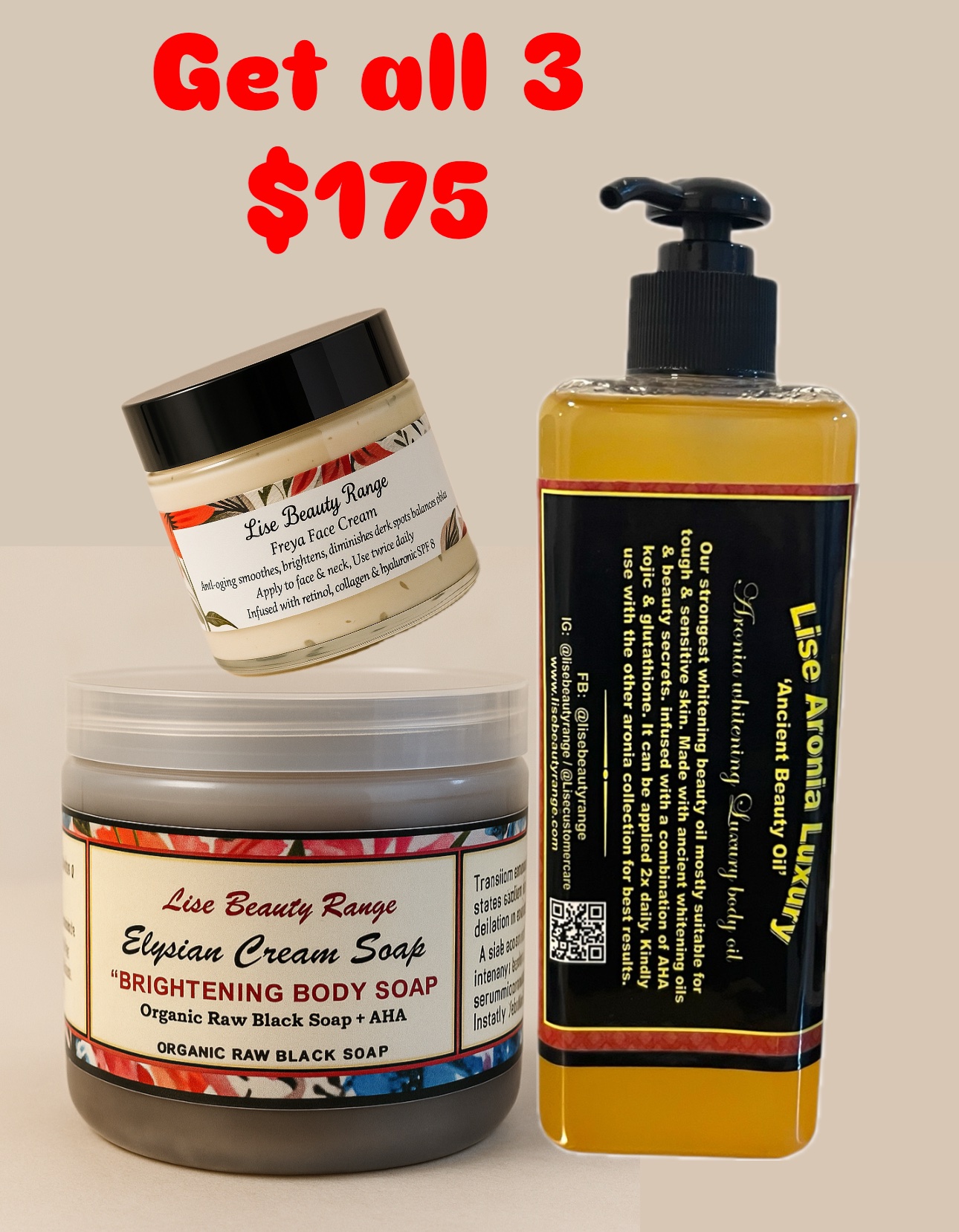 3pc Best Seller Combo