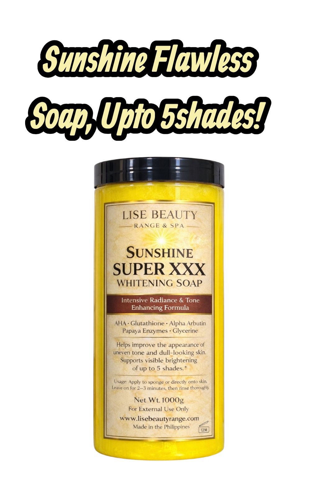 Lise Sunshine whitening body soap