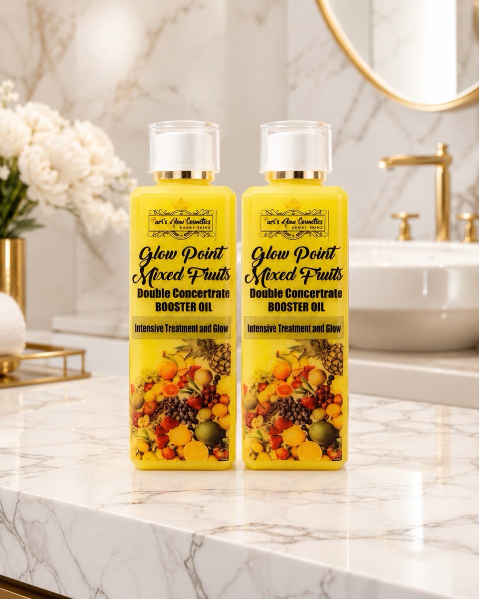 Paris Glow Point Mixed Fruits Double Concentrate Booster Oil | Intensive Glow & Even Skin Tone Treatment