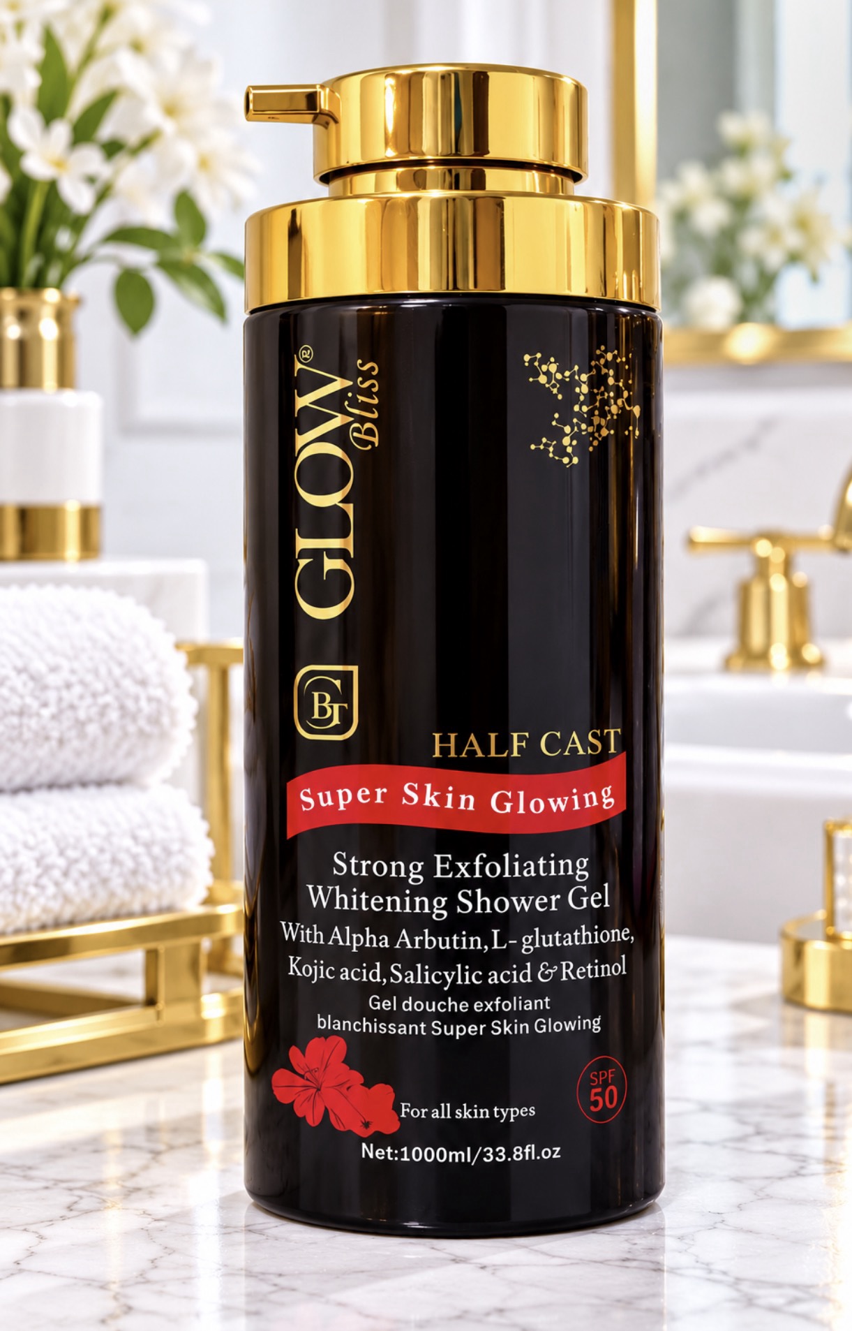 GLOW BLISS Exfoliating Brightening Shower Gel 1000ml